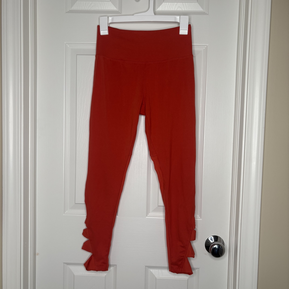 Balance Collection Red Leggings with Ruffles Size S
